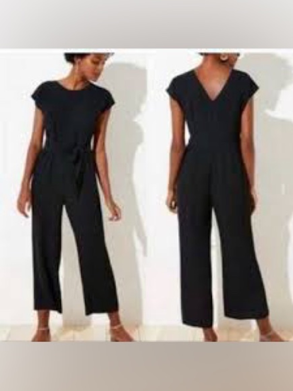 Loft, black jumpsuit. Size 6.